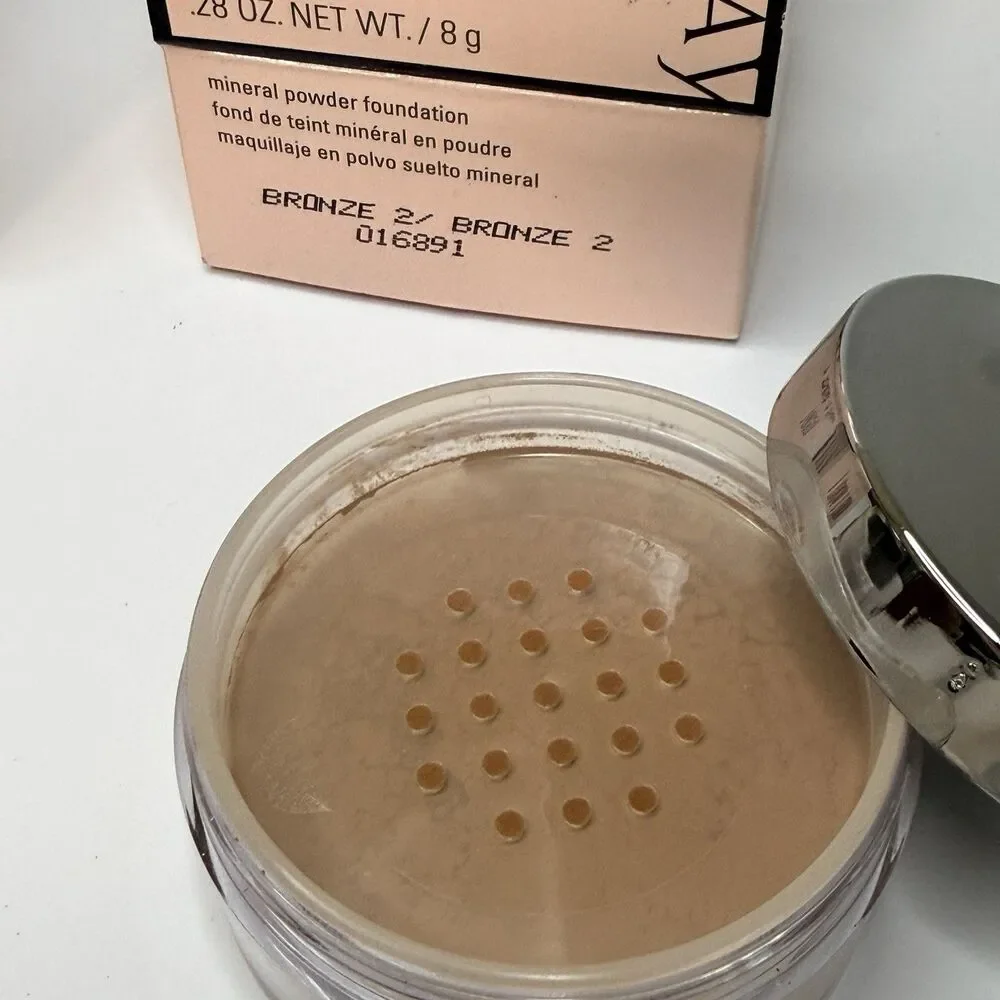 2 NEW Mary Kay Mineral Powder Foundation BRONZE 2 .28 oz 016891 + 3 MK Brushes